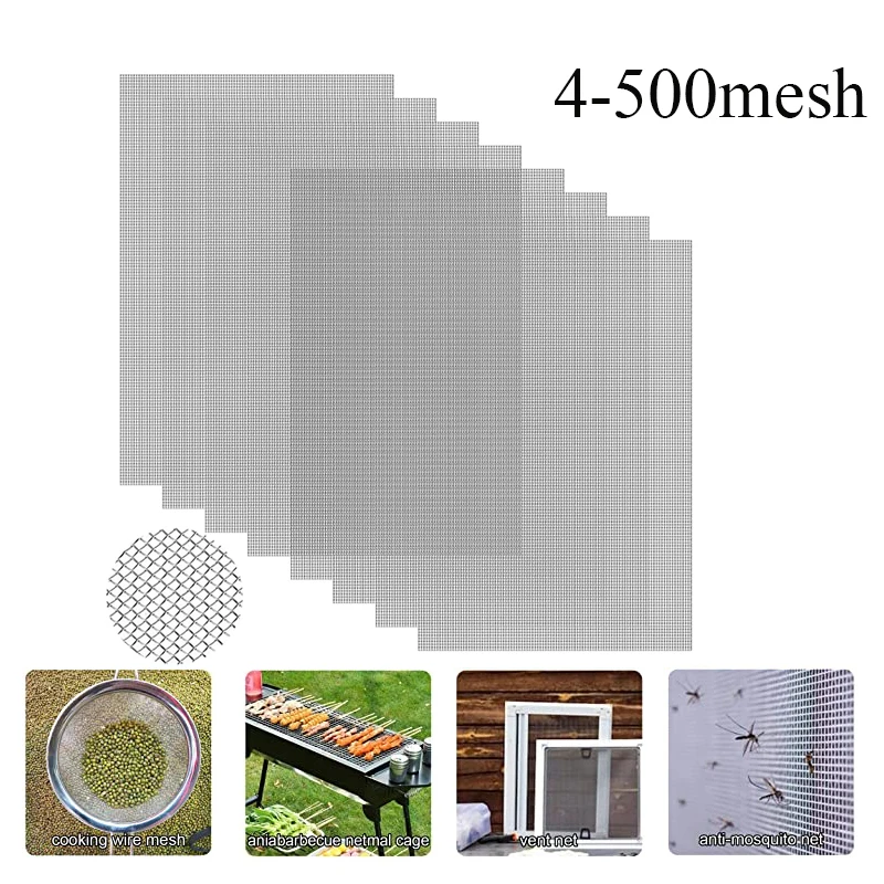 Premium Stainless Steel Woven Wire Filtration Mesh - Multiple Size Options