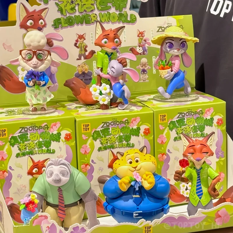 Игрушки из мультфильма «зверополис» Disney, коллекционные настольные украшения Джуди, Ник Ленивец, кавайная модель, подарок на день рождения