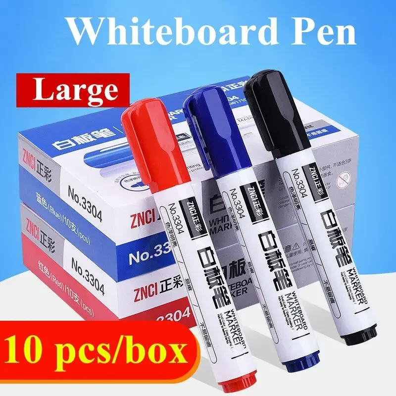 Whiteboard Marker Pens 10 Pens/Box Easy To Wipe Quick Drying Water-based Marker Repetitive Writing Board Erasable white marker pens pen marker marker pens whiteboard pens dry erase markers