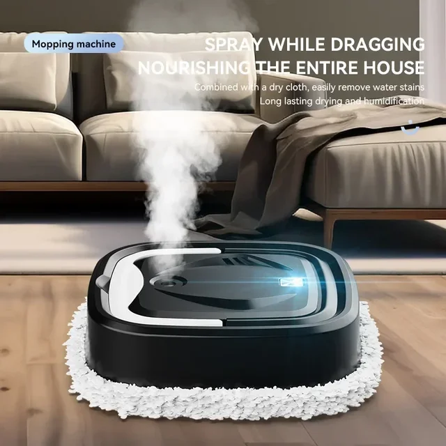 Wireless Cleaner Intelligent Robot Vacuum Cleaner Rotary Sweeper Powerful Cleaning Humidification Spray Dry and Wet Cleaning 2