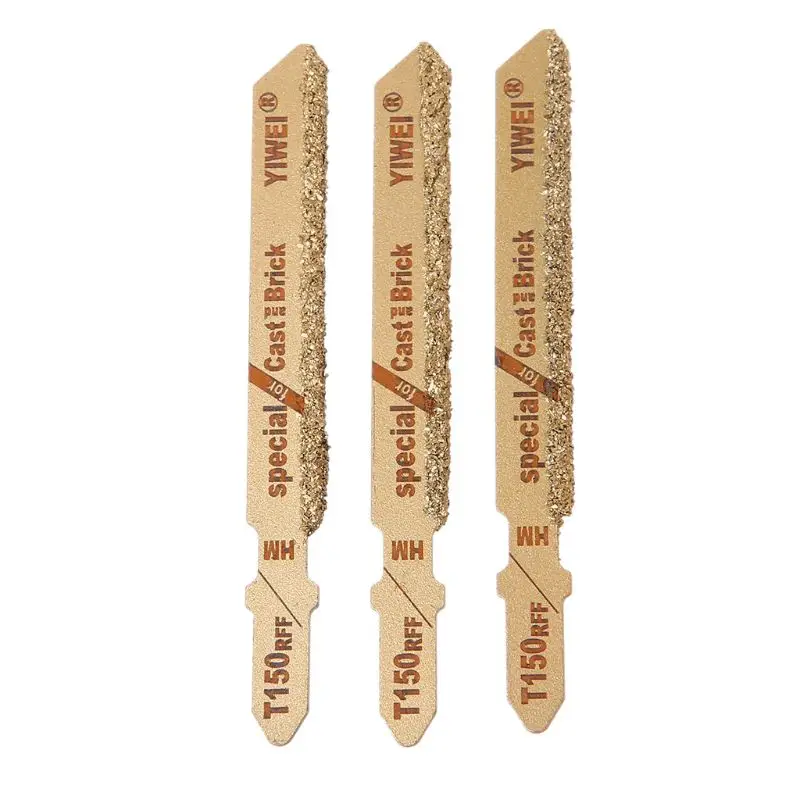 3Pcs 3 "T150 Carbide Grain 50 Grit T-Shank Lame Per Seghetto Alternativo Taglio Di Piastrelle In Ceramica Per Dropship