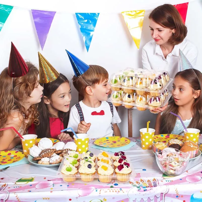 12-gaats mini cupcake dozen muffin cupcake muffin container box voor bruiloft verjaardag dessert bakken decoraties - Image 4