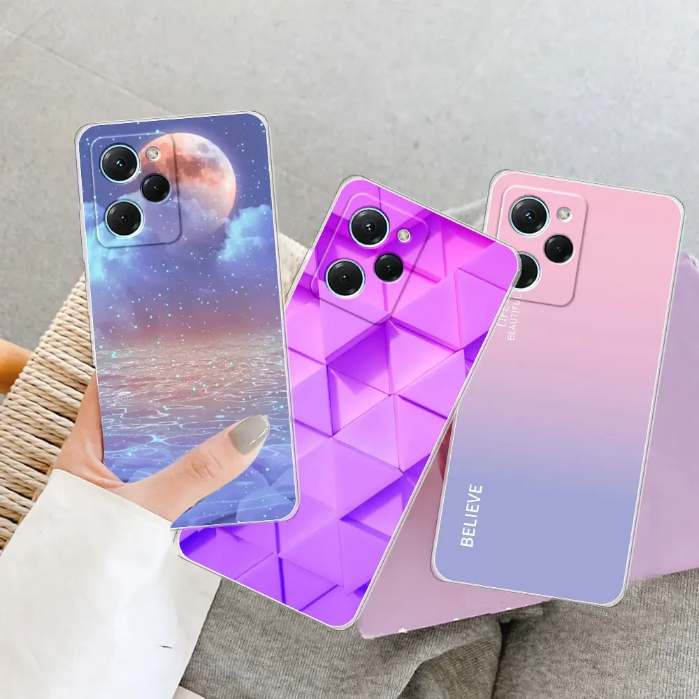 Clear Silicone Soft Phone Case Cover, Enhanced Protection Coque, Versatile Smartphone Accessory