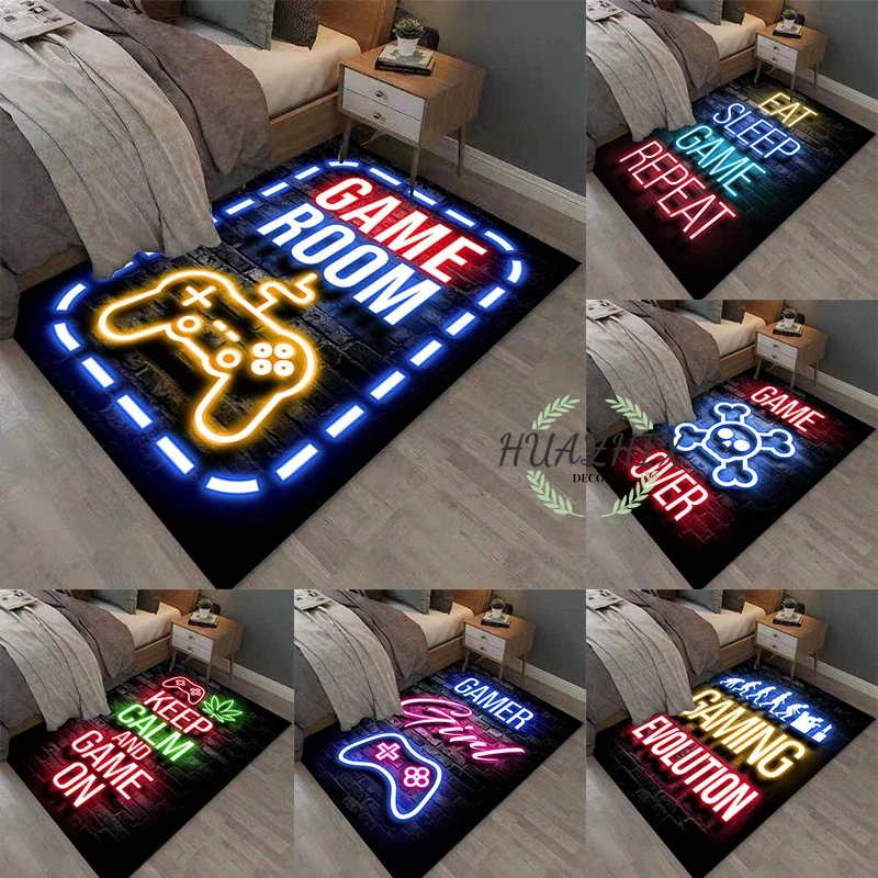 

New Nordic Gaming Gamer Carpet for Boys Bedroom Decor Carpets for Living Room Floor Mats Coffee Table Rugs Gamer Bath Doormat