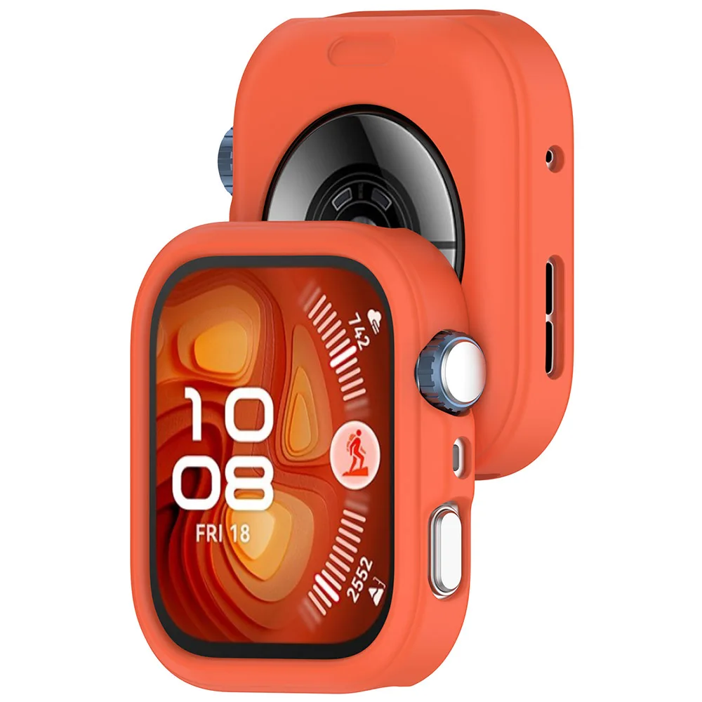 Durable Silicone Protective Case for Smartwatch with Screen Protector