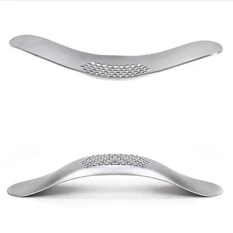 Stainless Steel GarlicPress Crusher Manual Garlic Mincer Chopping Garlics Tool Fruit Vegetable Tools Kitchen Accessories Gadget