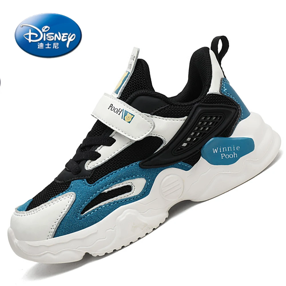 Disney New Kids Casual Sneakers For Boys Winnie The Pooh Prints Comfortable Sports Shoes Student