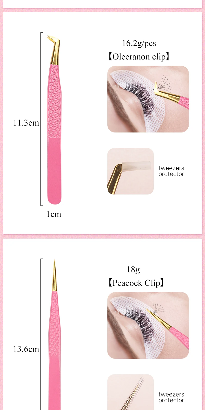 S54206e68c7d8474f87bea5fccb5eb32a5 1Pc Eyelash Tweezers Stainless Steel Anti-static Non-magnetic Professional Pincet 3D Lashes Extension Tweezer Makeup Tools