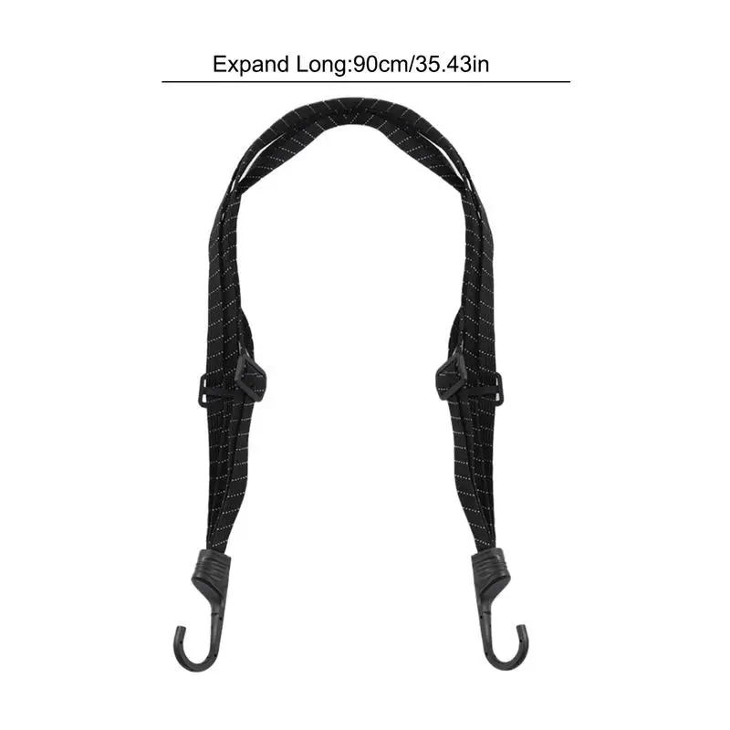 Motorcycle Luggage Straps With Hook Motorcycle Tie Rope Versatile Reflective Luggage Rope For Hat Scooter Binding Elastic Belt