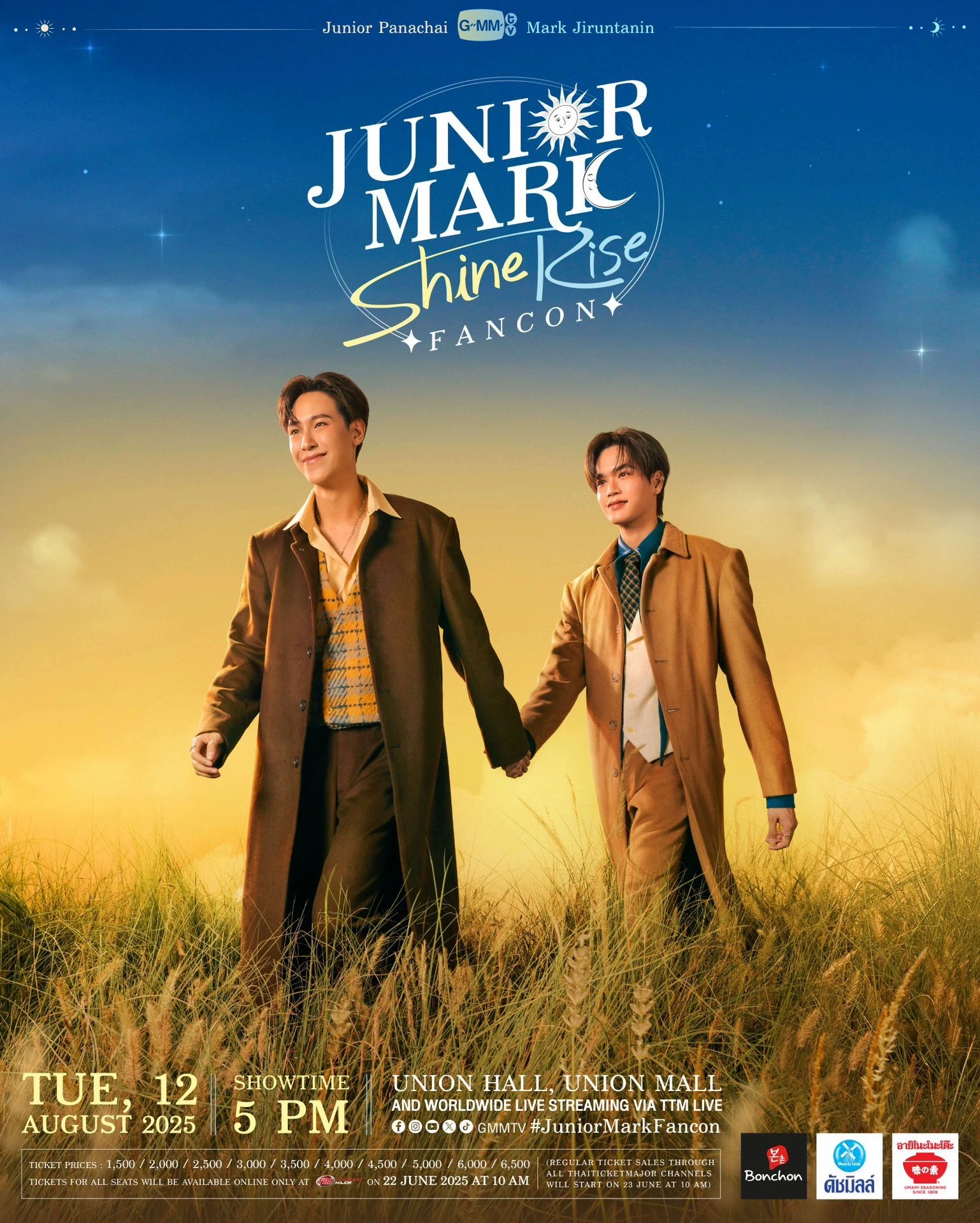 In Stock Gmmtv Thai TV Perfect 10 Liners Drama Stills Thai Star Juniormark Shine Rise Fancon Poster With Signiature