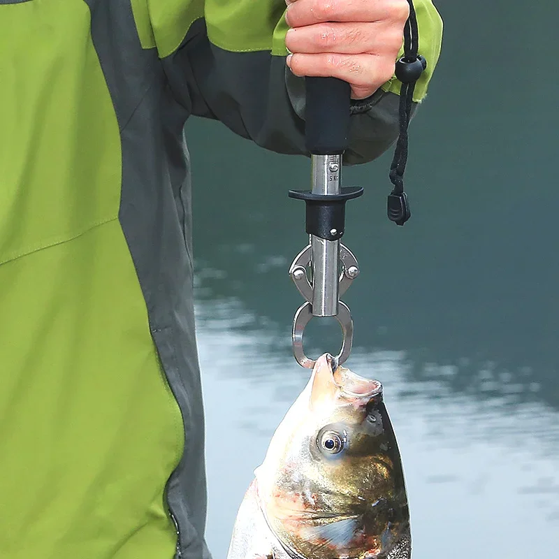 Fish Control Device with Weighing Path Fish Gripper Fishing Pliers Grip Set Fishing Tackle Hook Locking Device Tools