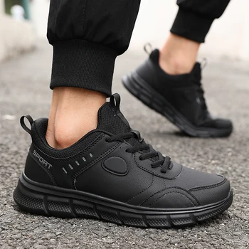 الرجال موضة حذاء رياضة كاجوال مقاوم للماء تنفس عدم الانزلاق مقاومة للاهتراء باطن فاخر رجل أحذية رياضية خفيفة تنس جديد ميم 4