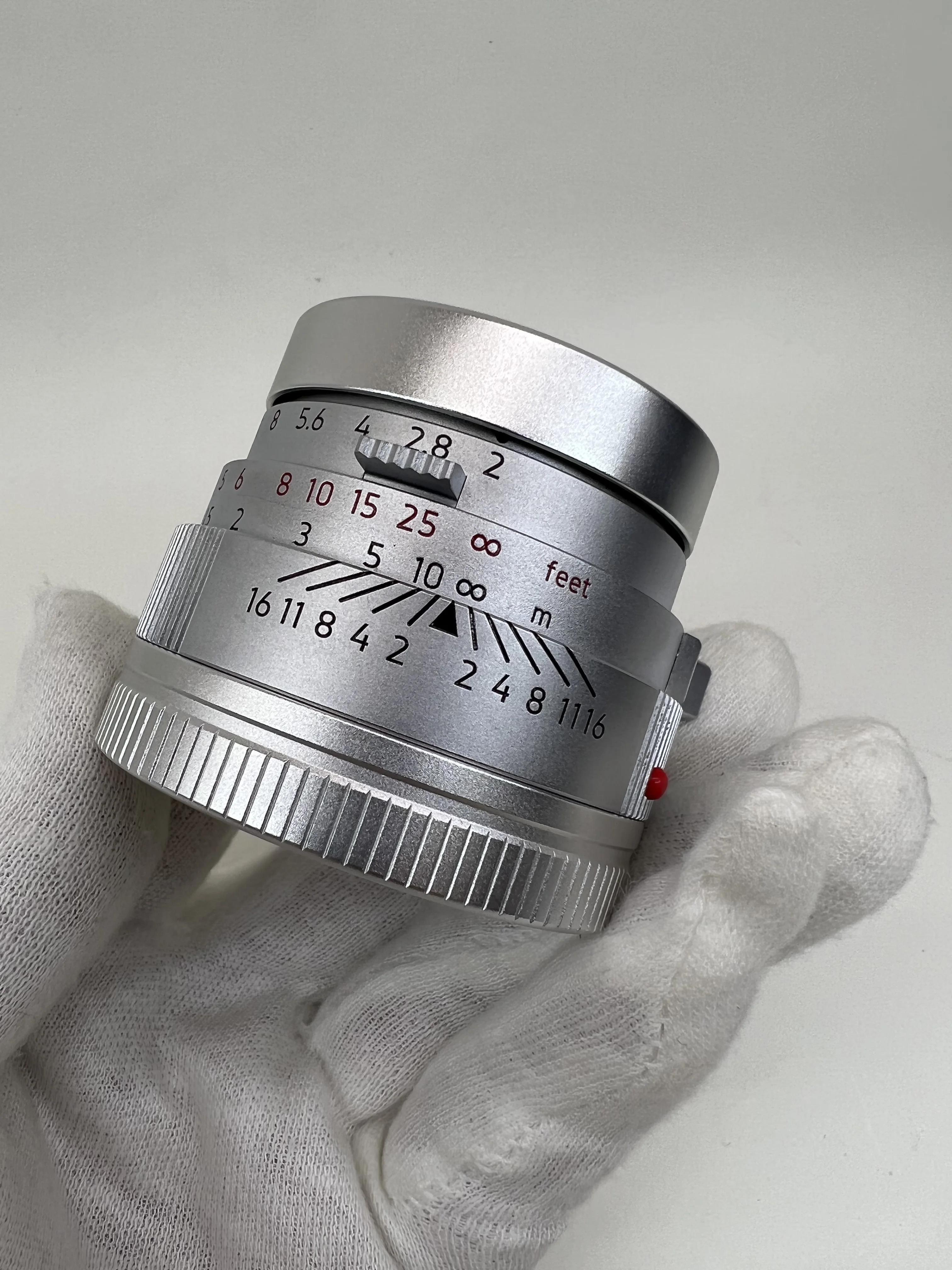 라이트 렌즈 랩 50mm F2 렌즈 실버 크롬 (라이카 수믹론, 라이카 M10, M11, M, M3, M6, M240, M4 렌즈, 라이카 M 렌즈, 풀프레임용)