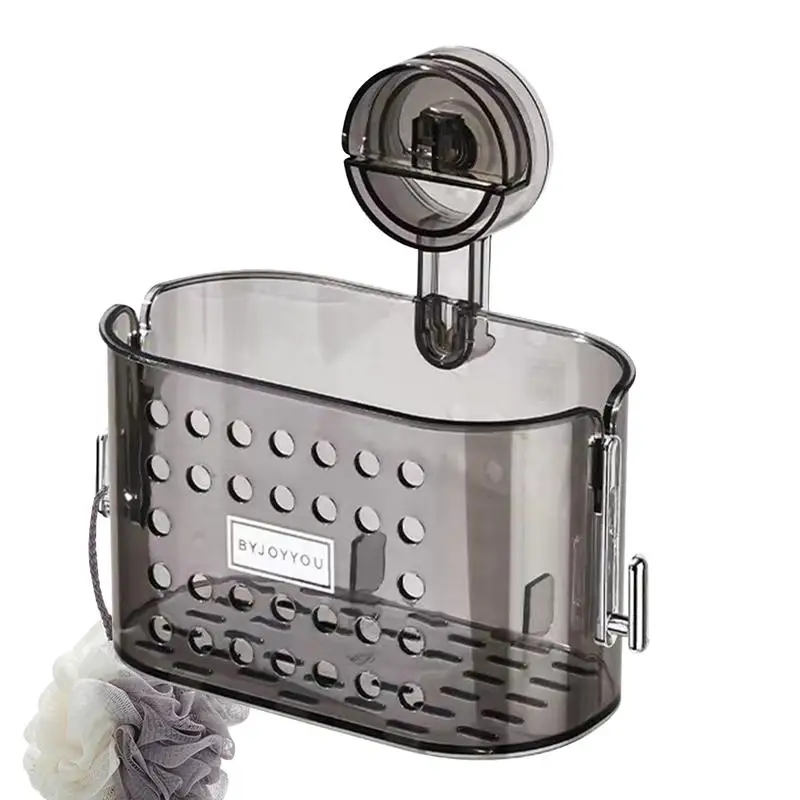 

Suction Cup Storage Rack Light luxury style suction cup cup holder kitchen punch-free storage basket water-free home box storage