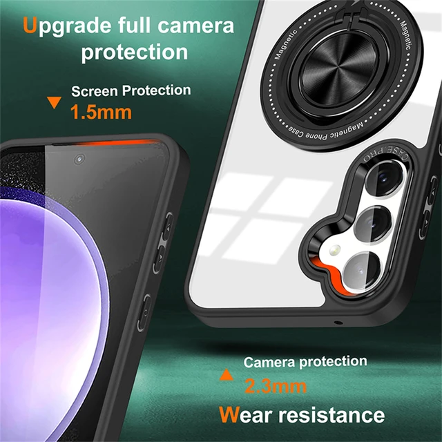 Samsung Magnetic Case with Ring Holder Stand 2