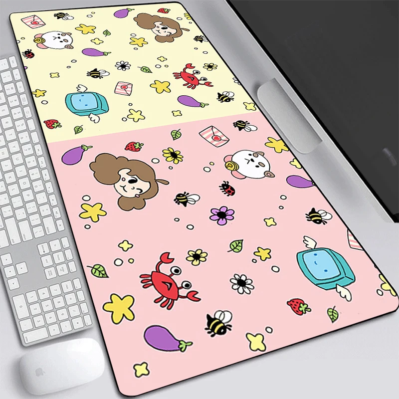 

Gamer Cabinet Gaming Mouse Pad Bee And Puppycat Keyboard Xxl Desk Accessories Large Mause Games Pc Mats Mat Computer Desks Anime