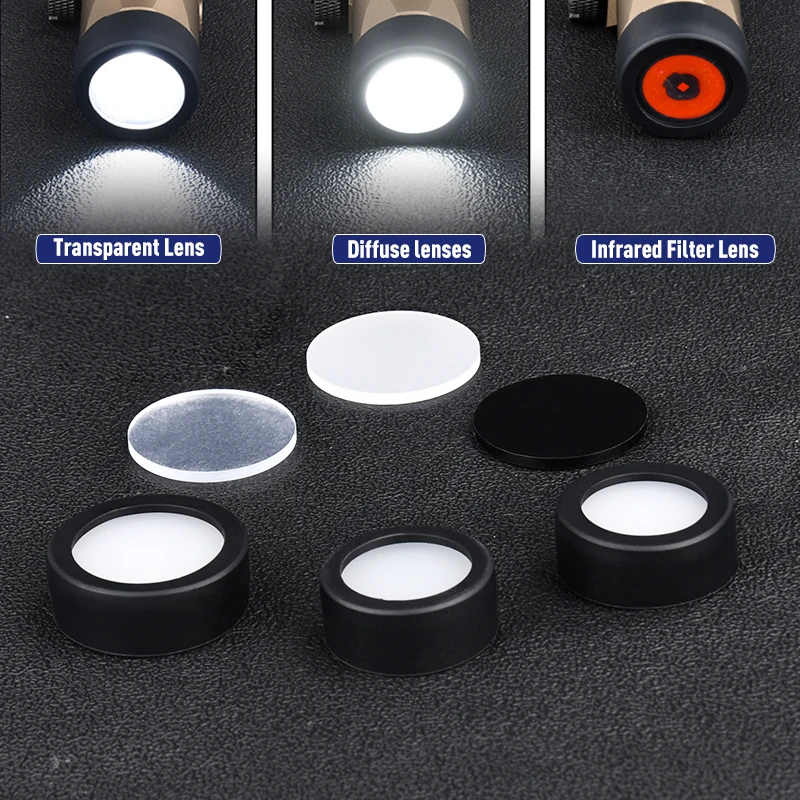 Surefir Flashlight Protector Hunting WeaponLight LED Scout Lamp Cover Custom Lens Guard 25.4MM 28MM 30MM 26mm