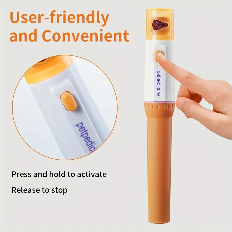 Electric Pet Nail Grinder Set for Dogs - Easy-to-Use,with Multiple Interchangeable Grinding Heads, Ideal for Pet Nail Care