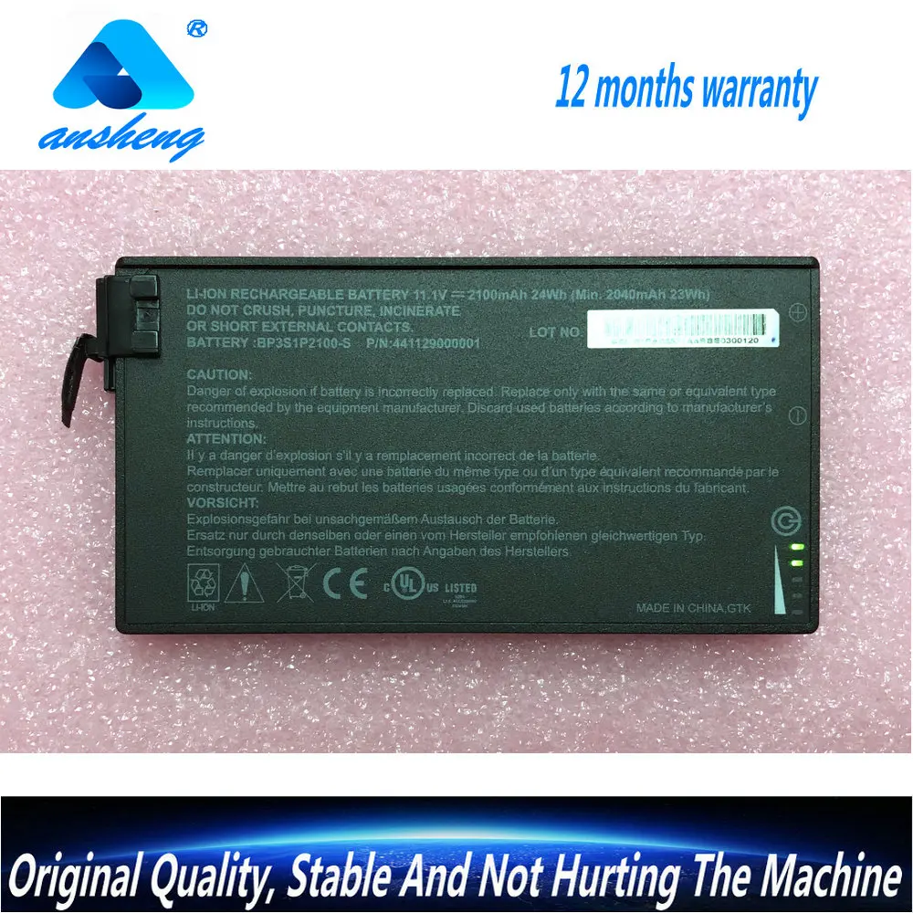 

Genuine BP3S1P2100-S Laptop Battery For Getac V110 Rugged Notebook BP3S1P2100 441129000001 11.1V 2100mAh/24WH