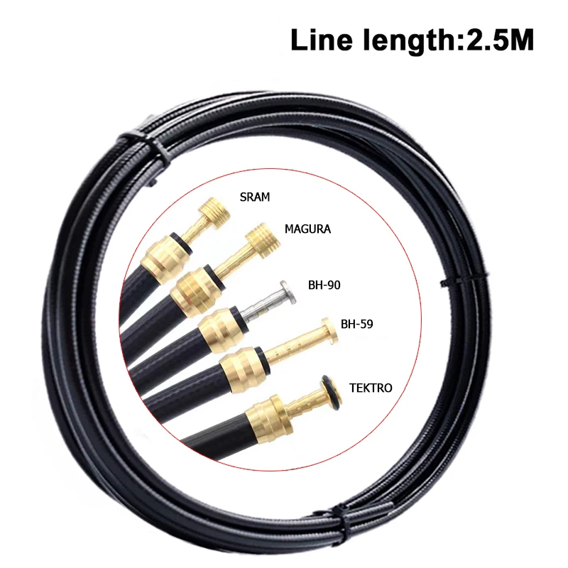 25mBicycleHoseKitHydraulicDiscBrakeOilTubeShiftersDerailleur