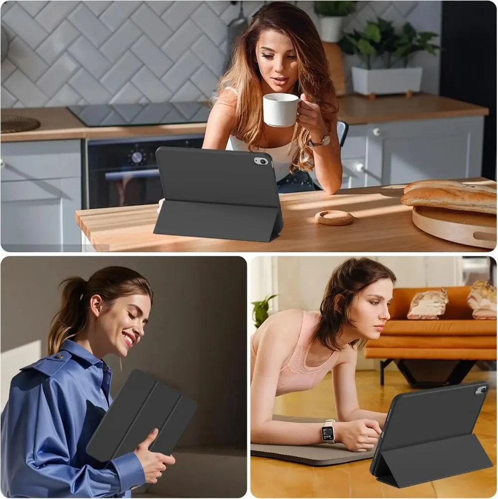 Magnetic Trifold Stand Tablet Case with Auto Sleep/Wake Feature