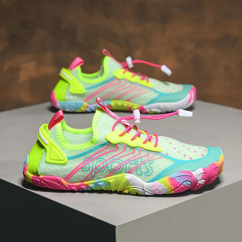 Men's Quick-Interference Water Shoes - Non-Slip, Men's and Women's Couple's River Tracking, Beach, Swimming, Fishing and Sports Fitness Shoes - Breathable Mesh and Rubber Soles - Outdoor Activities and Water Sports