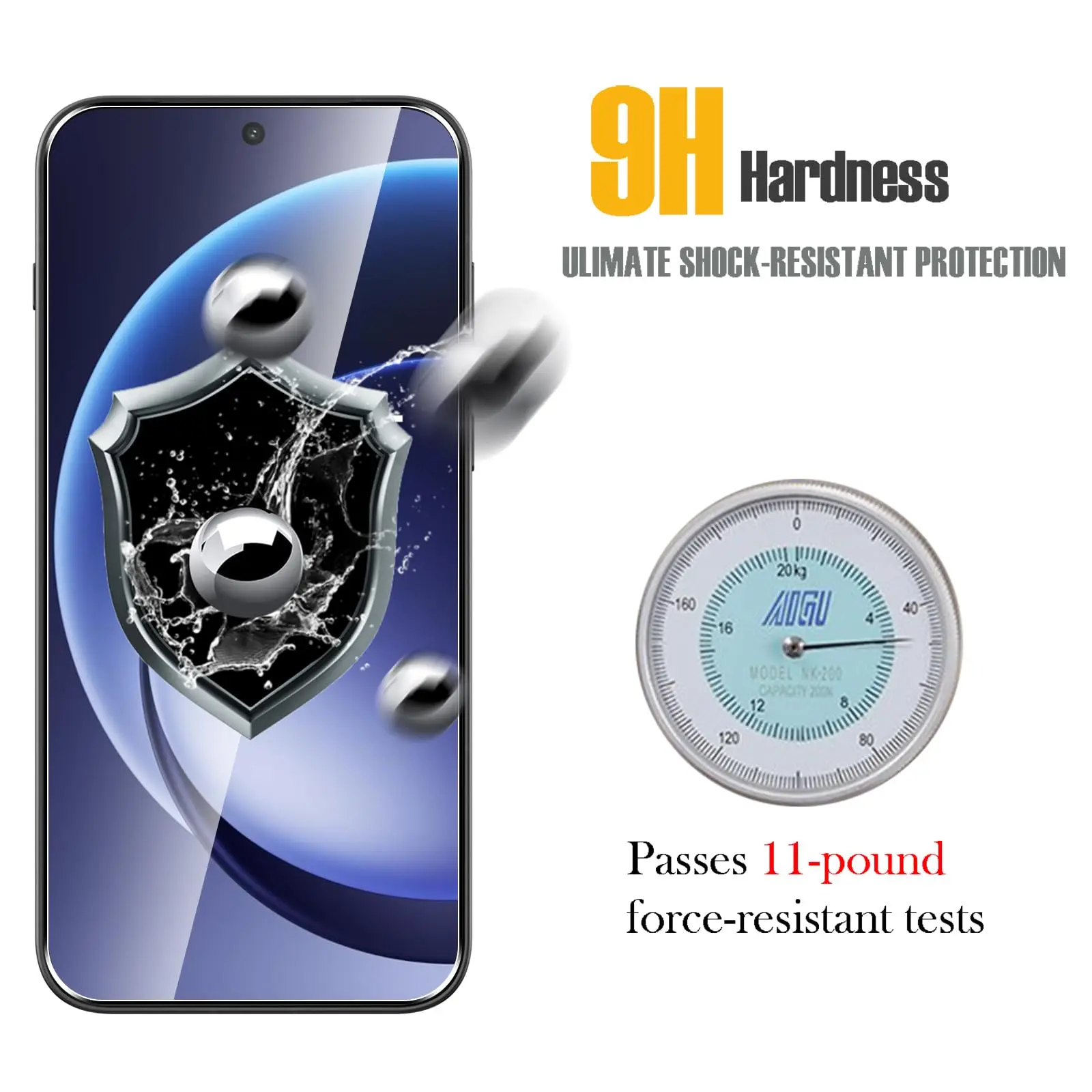 Premium Tempered Glass Screen Protector - 6.78 Inch HD Clear, 9H Hardness, Anti-Scratch, Case-Friendly Design