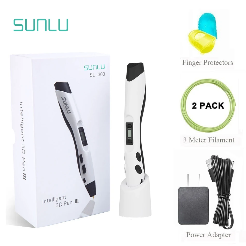 3D Pen Printing 8 Levels Digital Speed Control Nozzle For Creative Craft Making 3D Pen for Kids