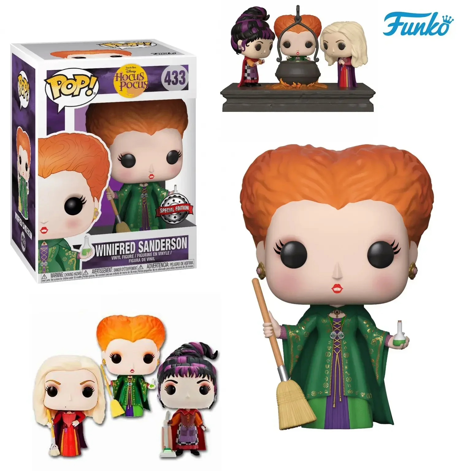 Funko Pop Più Nuovo Hocus Winifred Sanderson #433 Pocus Sarah 434 # Mary Sanderson 435 # Collezione Vinyl Figure Toys Regali Per Bambini