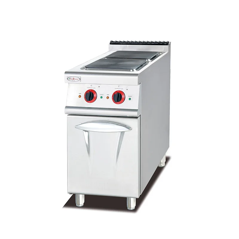 Commercial Cooking Stove Stainless Steel Kitchen Equipment Hot Plate Electric Stove 2 Burner With Cabinet 2