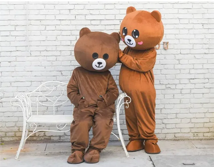 [Funny] Cosplay animal clothes Teddy Bear performance costume Plush toy Adult Fur Mascot Costume party Fancy Dress doll gift 3