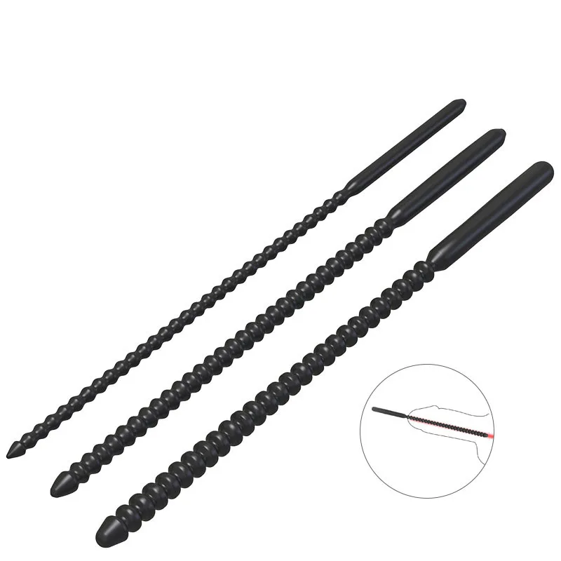 Penis Sex Toys 5/7/9mm Urethral Penis Plug Urethra Horse Eye Stimulate Dilator Silicone Penis Plug Male Masturbation for Men