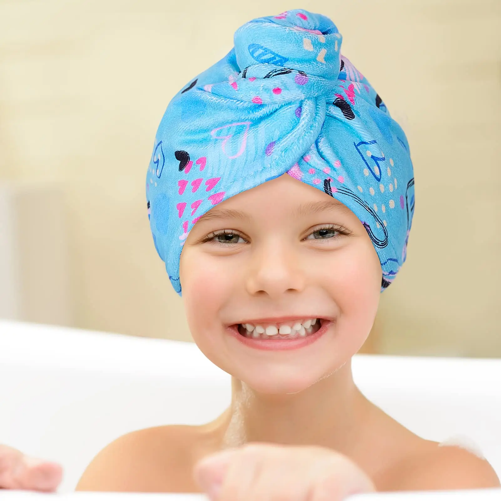 Turbante Asciugacapelli In Microfibra - 2 Pezzi 100x60 Cm, Asciugatura Rapida - Foto 10