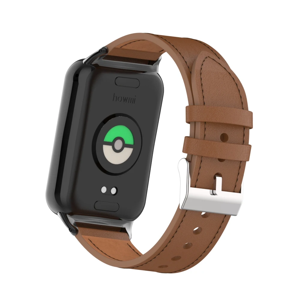 Premium Leather Strap - Comfortable Metal Bracelet Wristband Accessory
