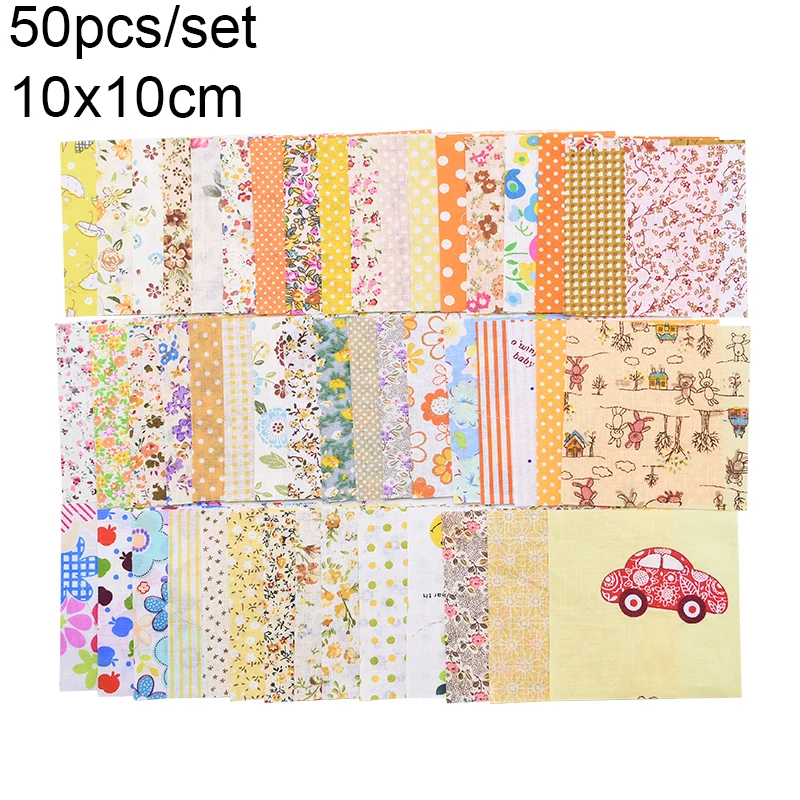 50pcs 10x10cm Orange