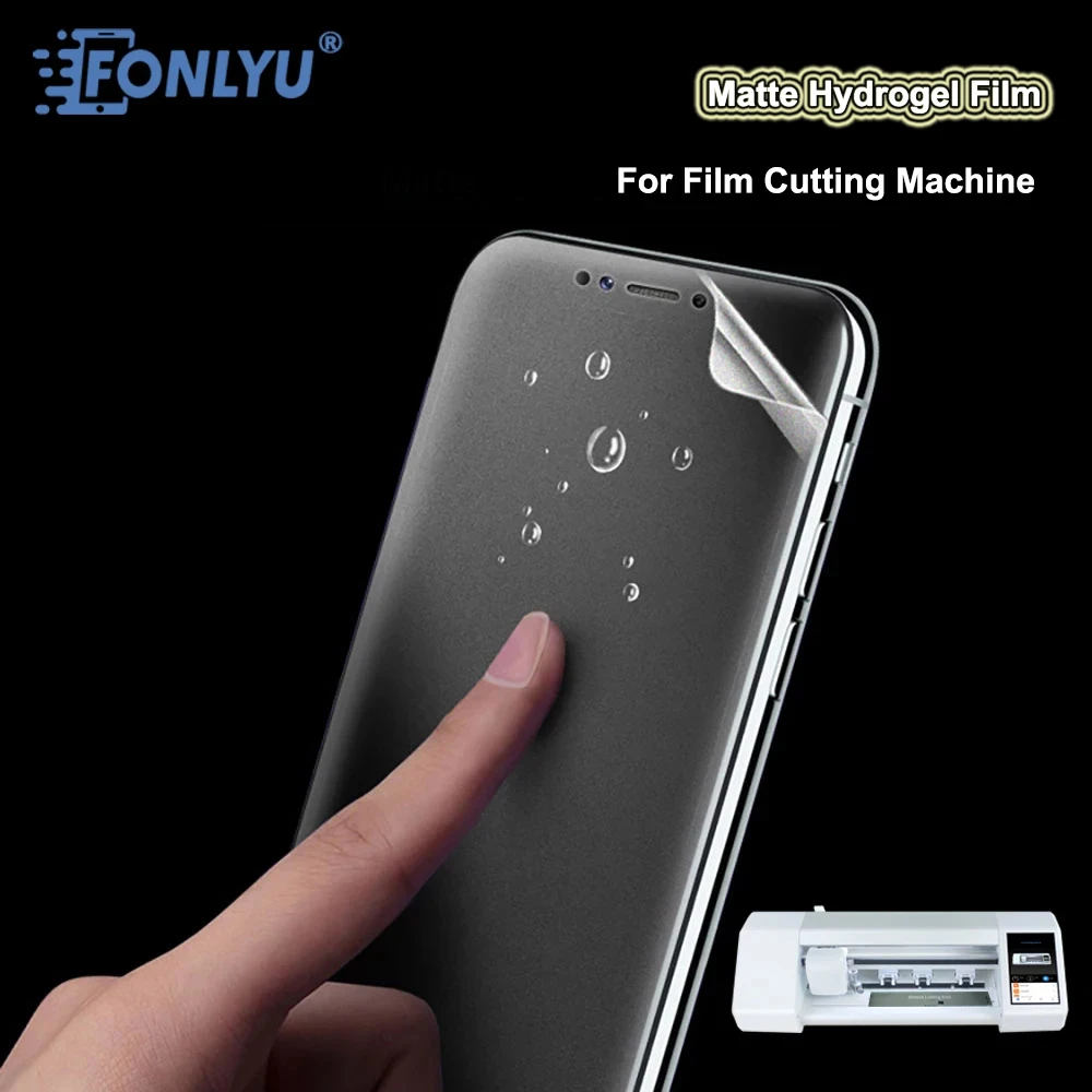 

FONLYU 50PCS Matte Flexible Smooth TPU Hydrogel Sheet Phone Front Screen Back Glass Protective Sticker For Film Cutting Machine
