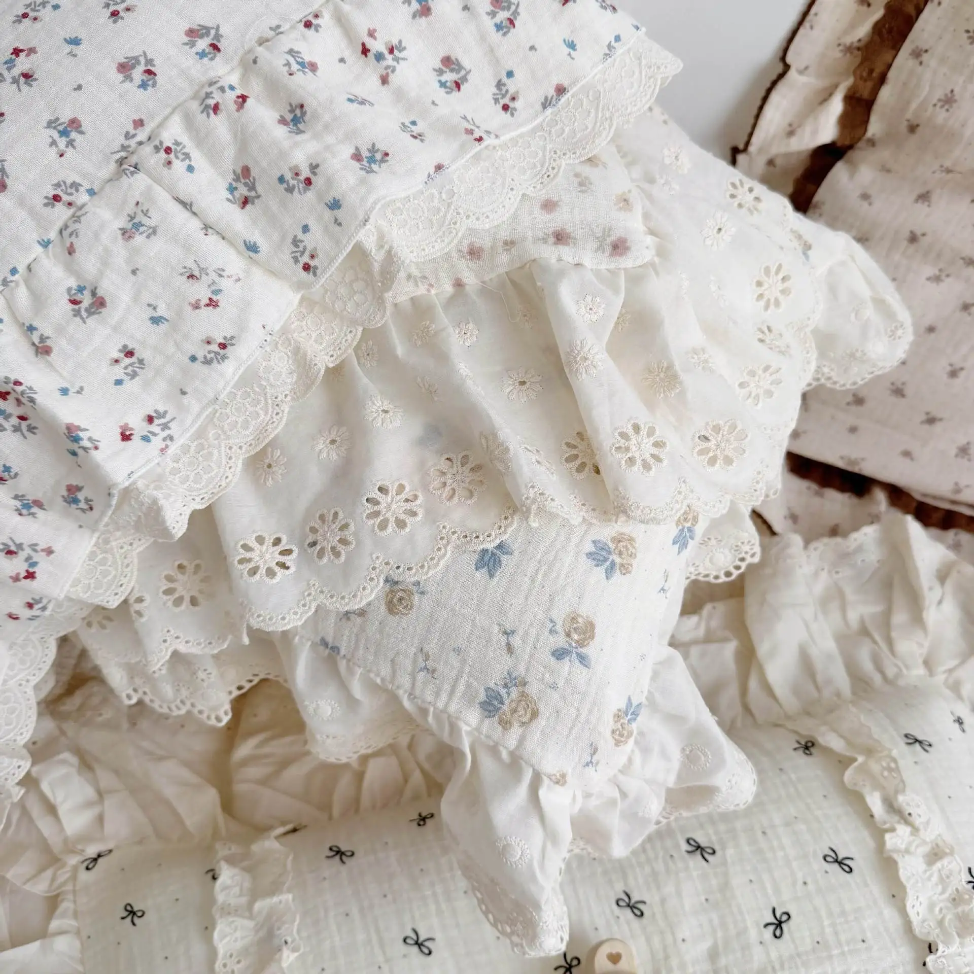 Kids Baby Pillow Cover Cotton Baby Pillow Case for Newborn Children Floral Bedding Cover Decorative