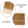 2 Pcs Bamboo Tube Soft Bristle Brush Painting Sheep Hair Hake Wool for Watercolor Pottery Brushes 2