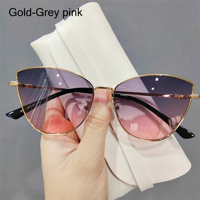 2024CatEyeSunglassesOversizedClassicVintageBrandDesignWomen