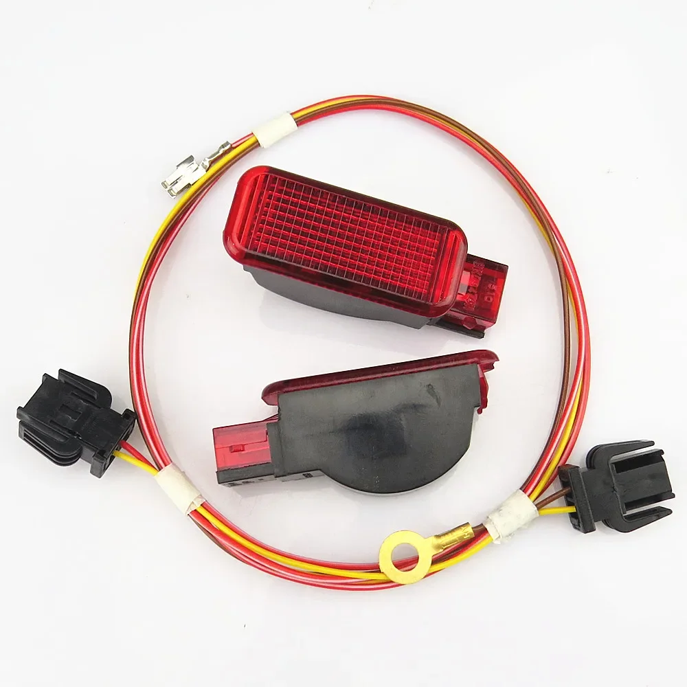 

SCJYRXS Door Panel Red Warning light Cable Harness Plug Suite 8KD947411 For TT A3 S3 A4 A6 S6 A7 Q3 Q5 RS3 4 R8 8KD 947 411