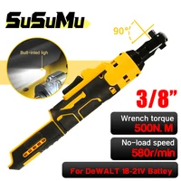 Electric Ratchet Wrench 500N.M  Cordless Driver Impact Removal Screw Nut 3/8" Driver Power Tools for Dewalt 18V-21V Battery 1