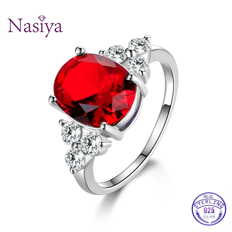 Silver Ring Silver Rings Women's Rings Silver Jewelry Ring Oval Cut Zircon Ring Wedding Gifts