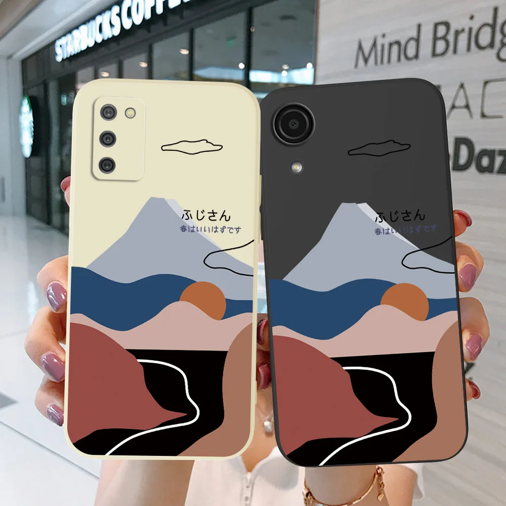 Custodia Per Samsung Galaxy J2 Core J2 J4 J6 J8 2018 Plus + Cover Per Telefono Soft Silicon Mountain Cloud