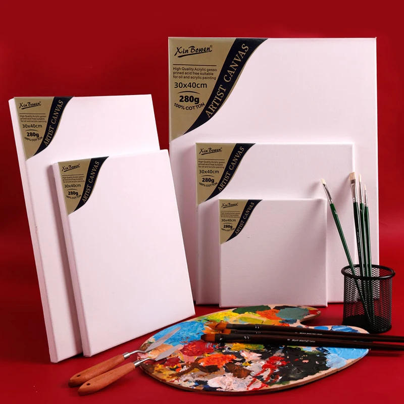 Custom Painting Canvas Painting Canvas Board Painting Canvas Oil Canvas Easel Cotton Drawing Board Various Sizes Suitable For Gouache,Acrylic Painting,Graffiti DIY Art Supplies