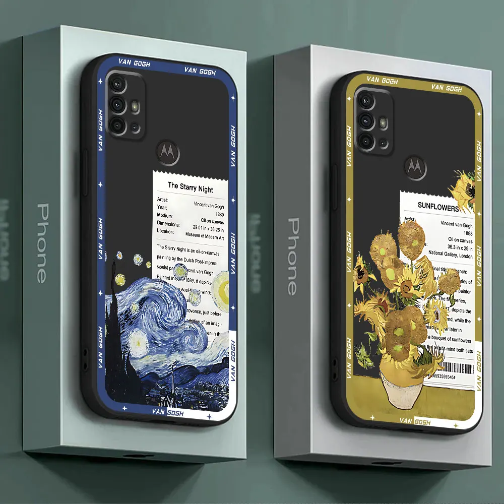 Van Gogh Sunflowers & Starry Night Art Phone Case Cover