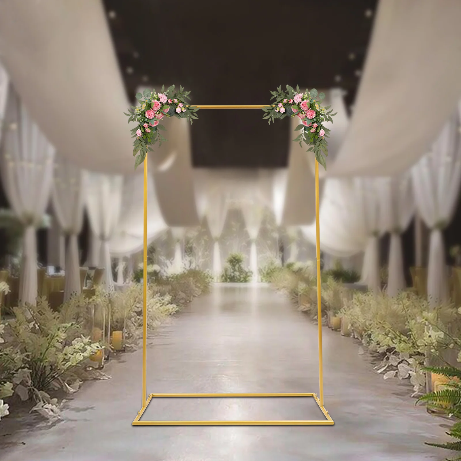 1.92m Wedding Road Flower Stand Background Decoration Rack 10kg Load-bearing Capacity