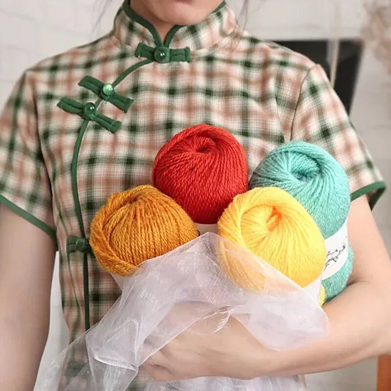100g/Set NEW FASHION DK Knitting Yarn For Hat Dolls Glove Blanket At Low Price Ball Wool Double Knit - 27 Shades 4