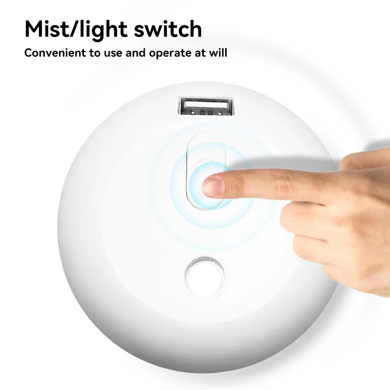 OnePlus Mini 220ML Air Humidifier Portable USB Rechargable Humidificador Aromatherapy for Home Car Office with LED Night Lamp 5