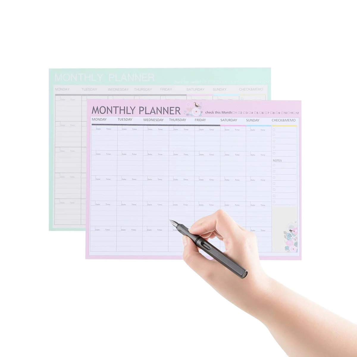 Planner Schedule Weekly Pad Monthly Calendar Organizer Task Wall Book Desk Notebook Notepad Planning Daily Countdown Day Days