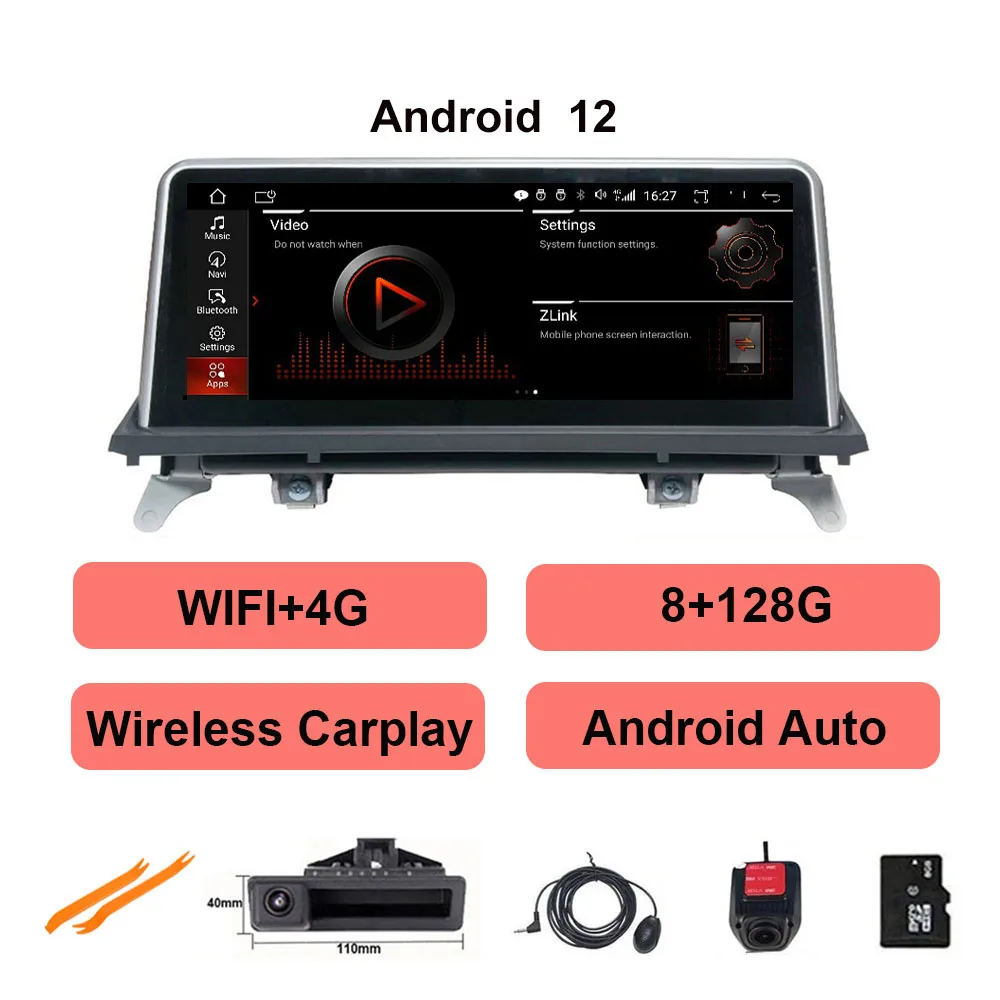 

10.25" 8-core Android 12 Auto Car Radio Stereo Player GPS Navigation For BMW X5 E70 X6 E71 2007-2013 Original CCC or CIC System